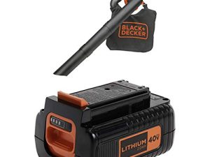Souffleur/aspirateur BLACK+DECKER 40 V MAX avec batterie