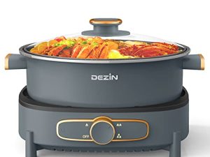 Dezin Marmite électrique Shabu Shabu avec marmite