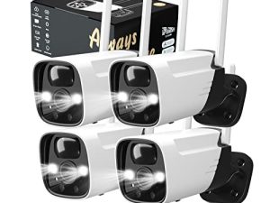 Lot de 4 caméras de sécurité 2K