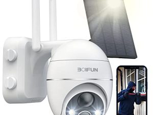 Caméra de sécurité solaire extérieure