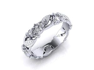 Aura Jewelry Bague de fiançailles en argent
