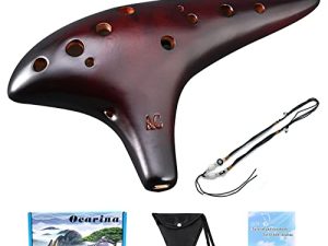 Ocarina 12 trous Alto C Straw Smoked