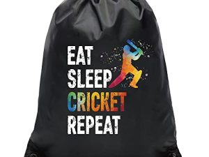 Pishovi Eat Sleep Cricket Repeat Sac à