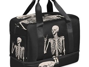 Goth Skull Halloween Sac de sport avec