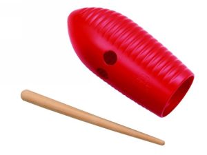 Nino Percussion NINO581R Mini Guiro en Plastique
