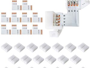 Lot de 10 connecteurs LED à 4