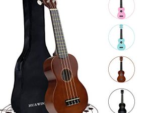 HUAWIND Ukulélé soprano 21 pouces pour débutants