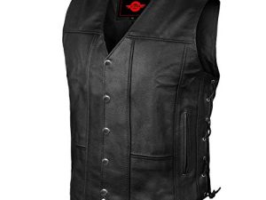 Gilet de moto en cuir Alpha pour