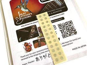 Marqueurs de frettes autocollants incrustés pour guitares