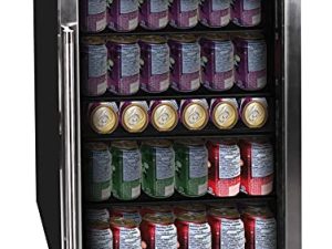 Frigidaire EFMIS155 Beverage Center-126 Cans-Full Stainless Steel