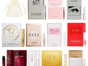 11 flacons d'échantillons de parfum pour femme