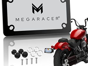 Cadre de plaque d'immatriculation de moto Mega