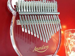 Anordsem Kalimba 17 Touches Crystal Clear Thumb