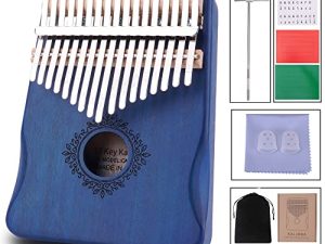Wellerly Piano à pouce Kalimba 17 touches