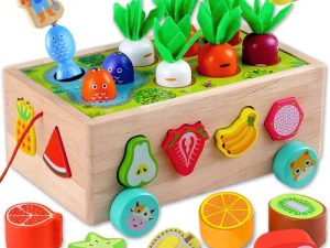MOONTOY Tout-petits Montessori Jouets éducatifs en bois