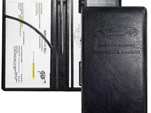 Yarnic Porte-cartes d'immatriculation et d'assurance