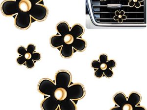 6 Pcs Marguerite Fleur Air Vent Clip