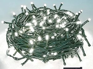 YIQU Guirlande lumineuse de Noël blanche 82