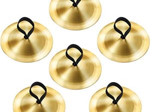 Boao 6 Pièces Doigt Cymbales Danse Du