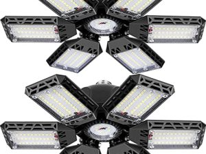 Lot de 2 lampes de garage LED