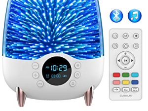 Veilleuse Bluetooth 3D en Verre Étoilé