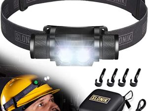 SLONIK Lampe frontale rechargeable - Lampe frontale