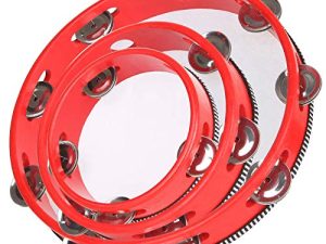 Lot de 3 tambourins à main en