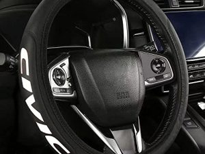 TINSATINEI Couvre Volant Élastique Lettres de Voiture