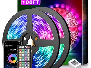 Nexillumi Bande lumineuse LED 100 pieds Synchronisation