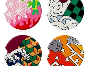 D2ucco Lot de 4 sous-verres de voiture
