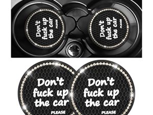 Lot de 2 sous-verres de voiture Bling