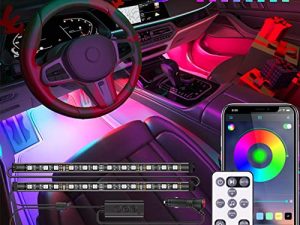 Lumières intérieures de voiture RVB