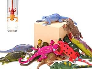 Axbotoy Lot de 12 figurines d'animaux lézard