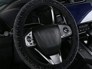 Housse de volant en strass bling avec