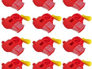 MISUYACO Lot de 12 sifflets de sport