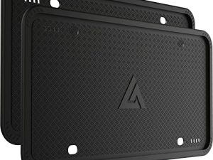 Aujen Cadres de plaque d'immatriculation en silicone