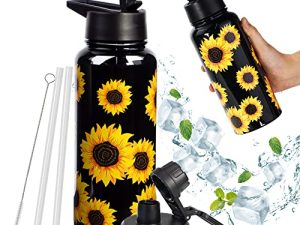 CLQFDT Bouteilles d'eau en acier inoxydable isolées