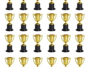 ZZYFGH Lot de 24 Mini Trophées d'Or