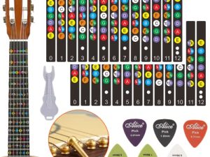 2 autocollants pour manche de guitare