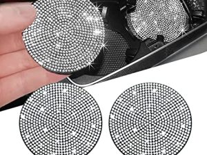 2pcs Bling Car Cup Holder Coaster