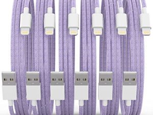 [Certifié Apple MFi] Lot de 6[3/3/6/6/6/10FT] Chargeur