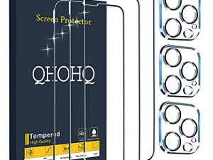 QHOHQ Lot de 3 protections d'écran pour