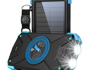 BLAVOR Chargeur Solaire Power Bank