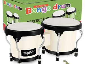VANPHY Bongo Drum 4 '' et 5