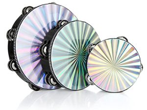 Lot de 3 tambourins rayonnants 15