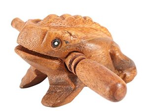 Zyyini Grenouille en Bois