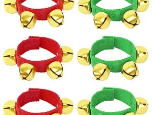 Augshy Lot de 6 bracelets de Noël