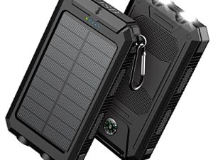 Feeke Solar-Charger-Power-Bank - Chargeur Portable 36800 mAh