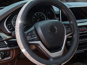 Nouvelle housse de volant en cuir diamant