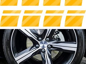 Lot de 8 autocollants réfléchissants pour jantes